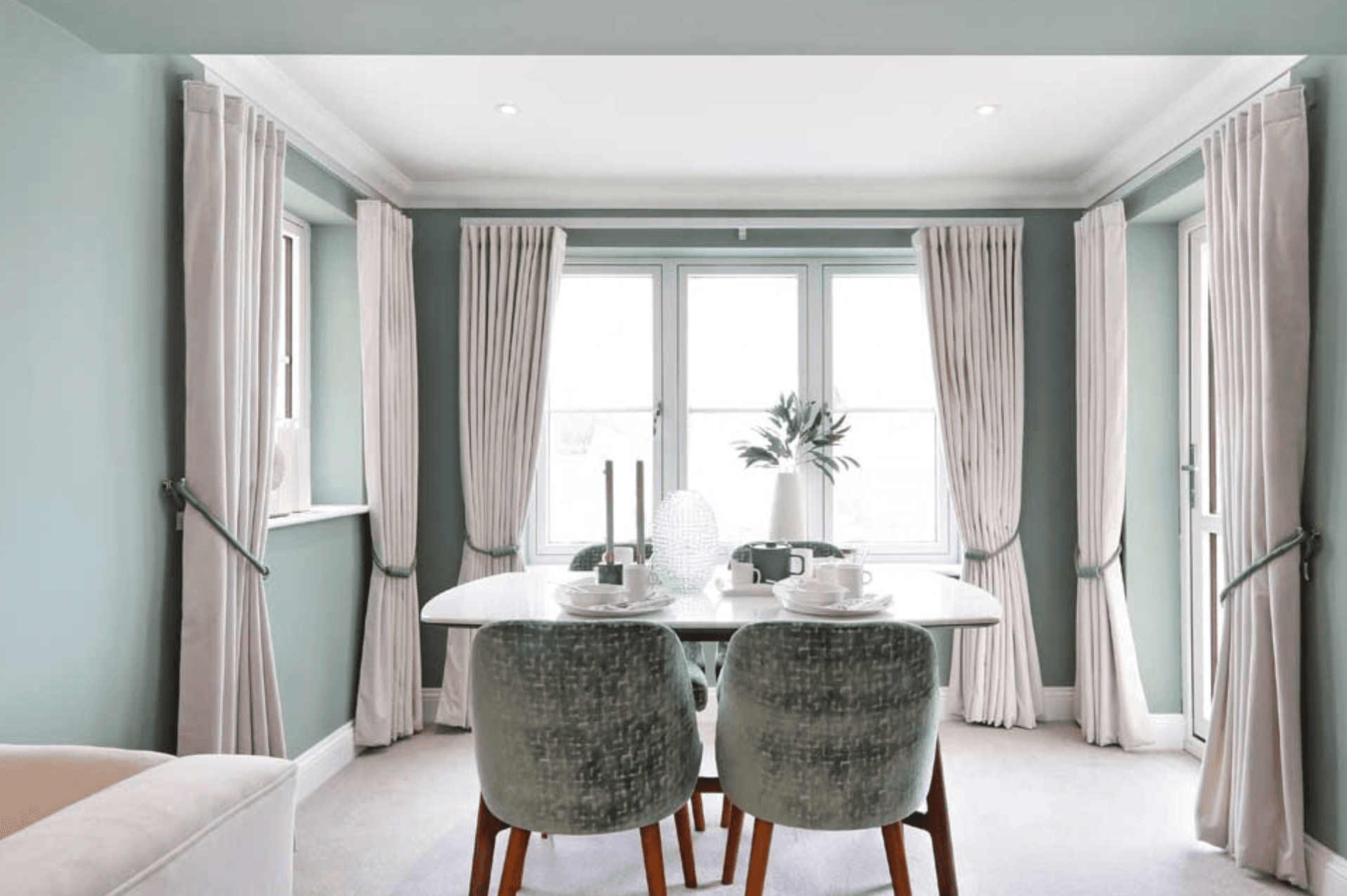 Dining area of Cotswold Gate retirement development in Burford, Oxfordshire