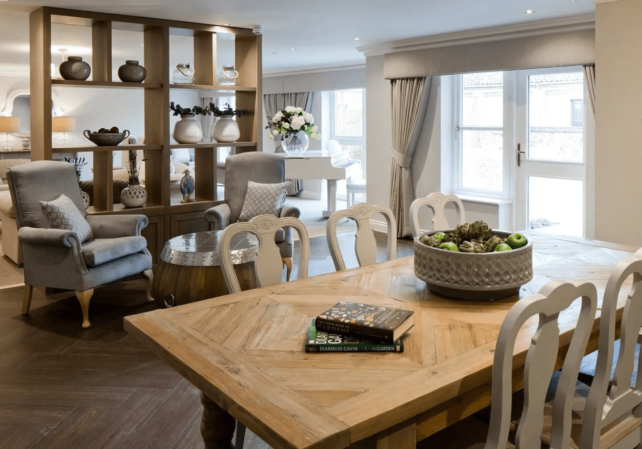 Lounge area of St Johns House care home in Norwich, Norfolk