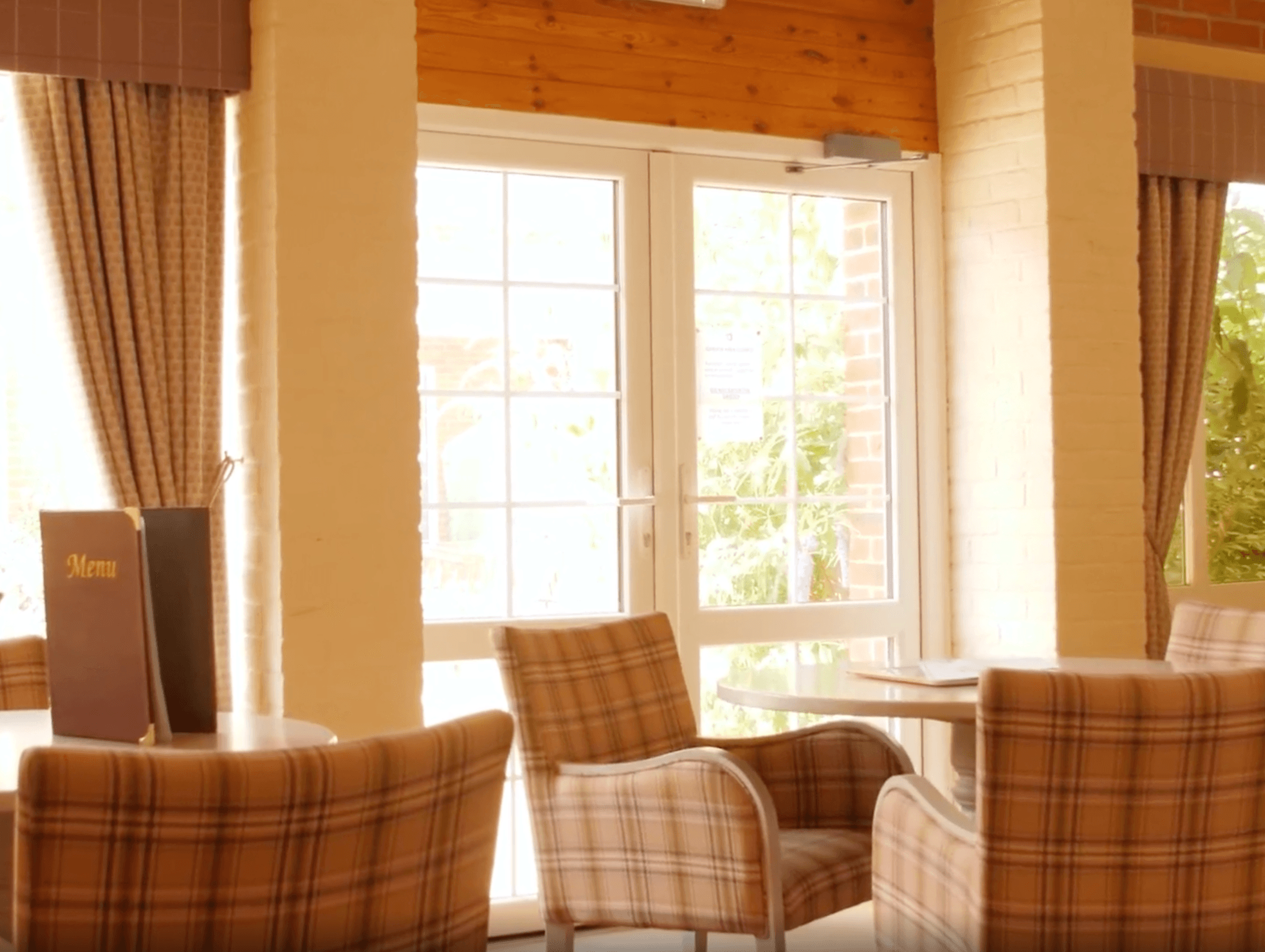 Lounge of Lincoln House care home in Dereham, Norfolk