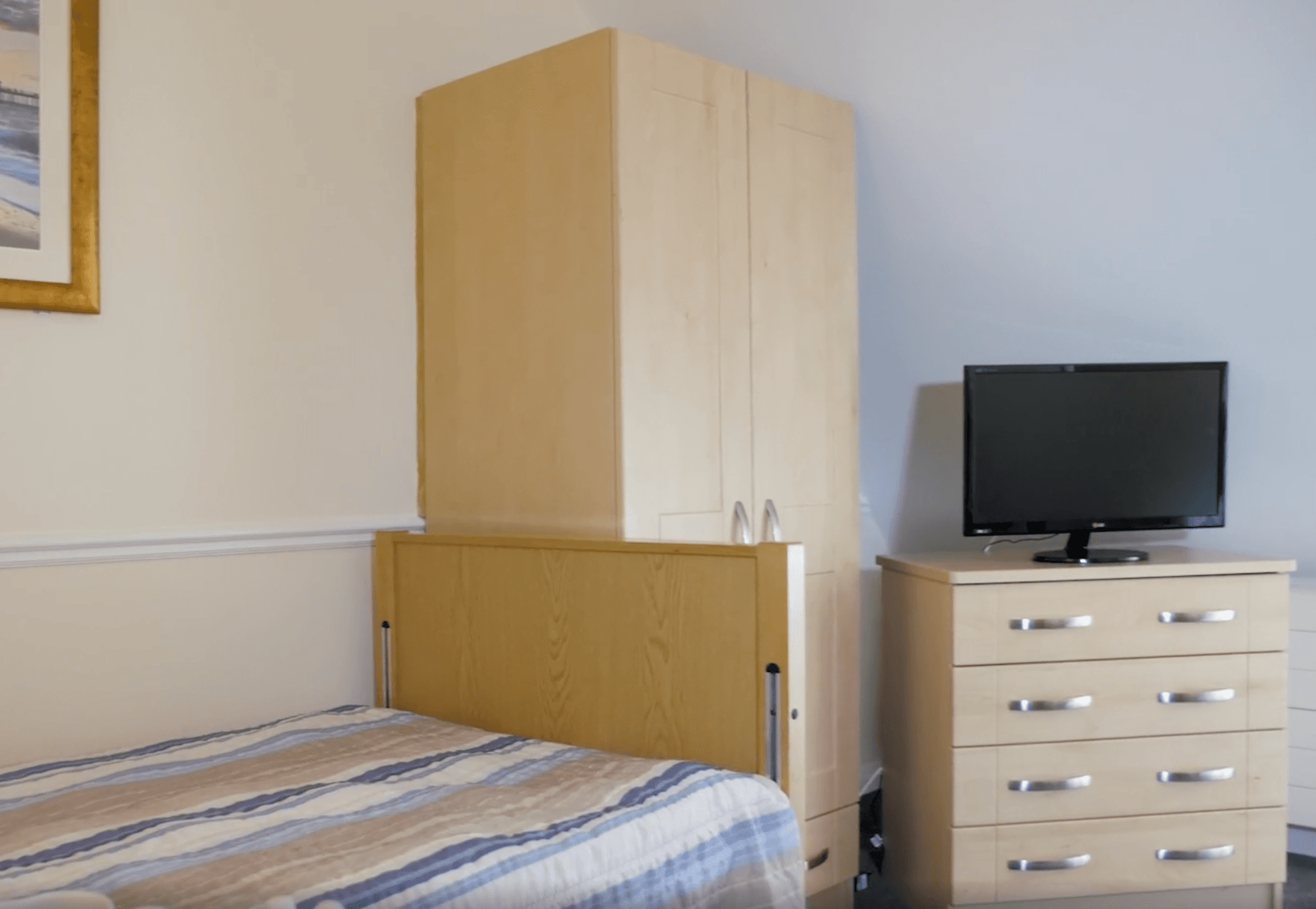 Bedroom of Highfield House care home in Halesworth, Suffolk