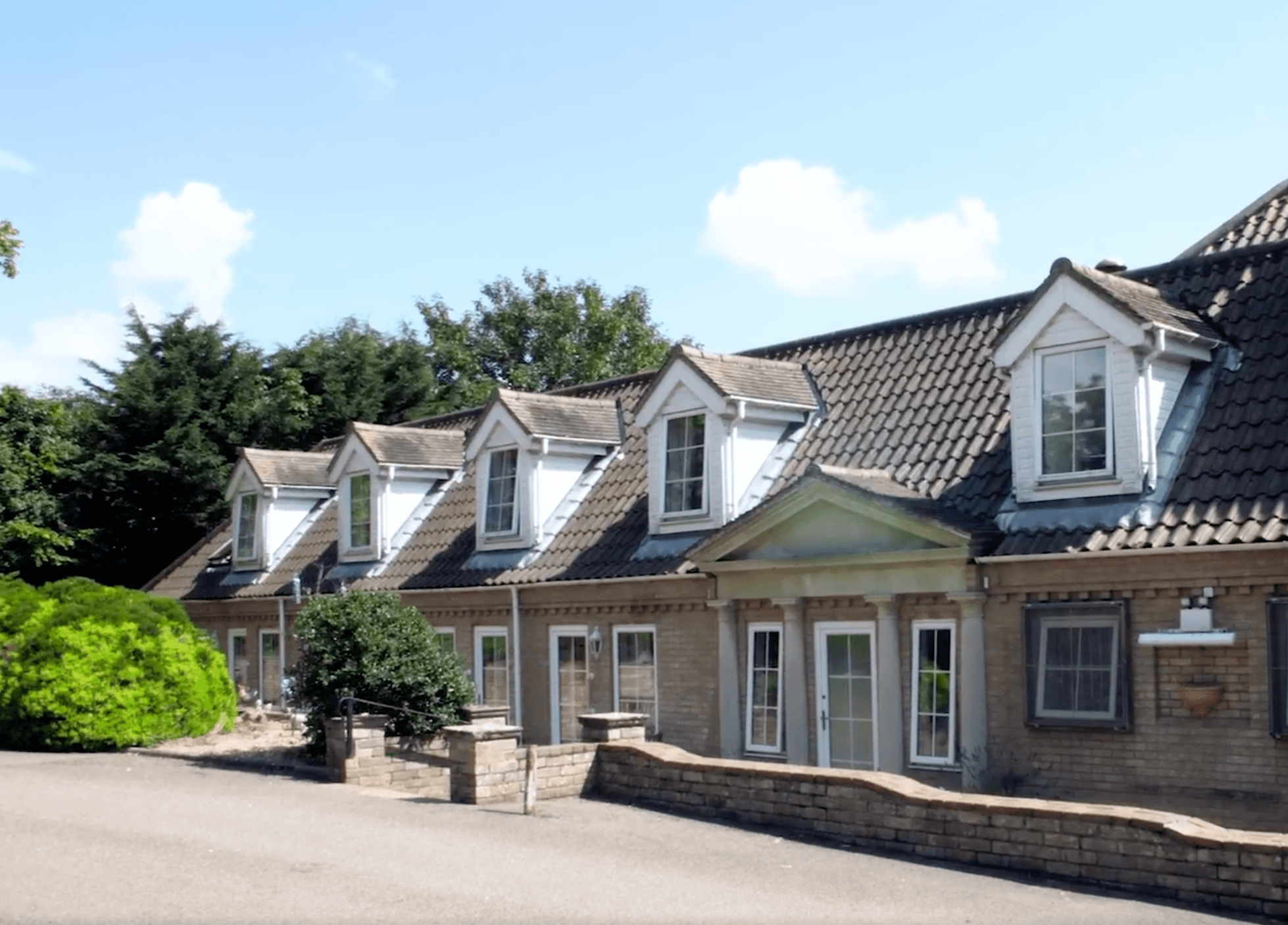 Exterior of Highfield House care home in Halesworth, Suffolk