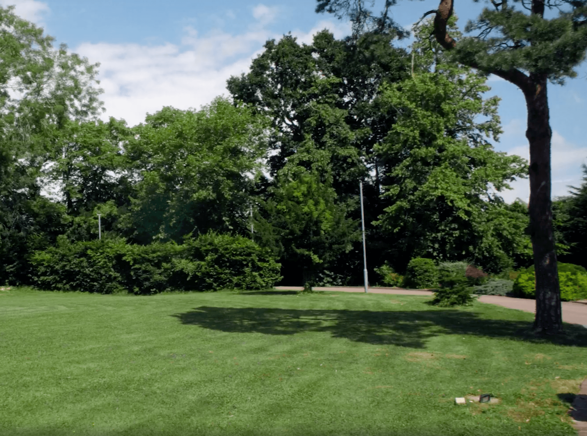 Garden of Highfield House care home in Halesworth, Suffolk