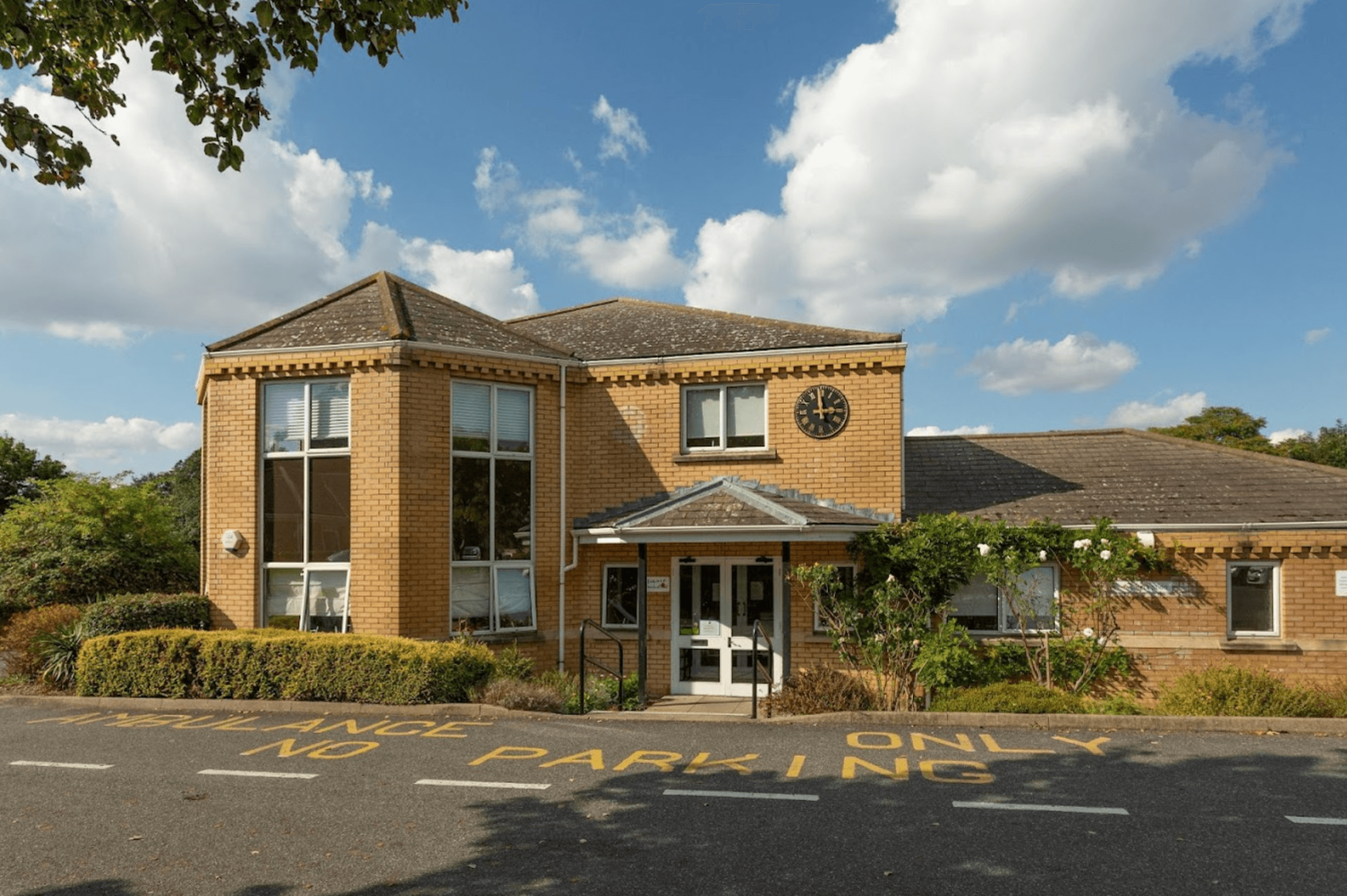 Exterior of Wombell Hall care home in Northfleet, Gravesend