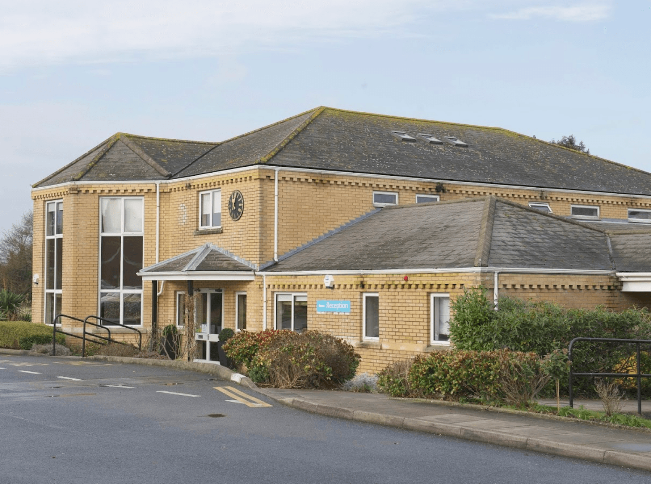 Exterior of Wombell Hall care home in Northfleet, Gravesend