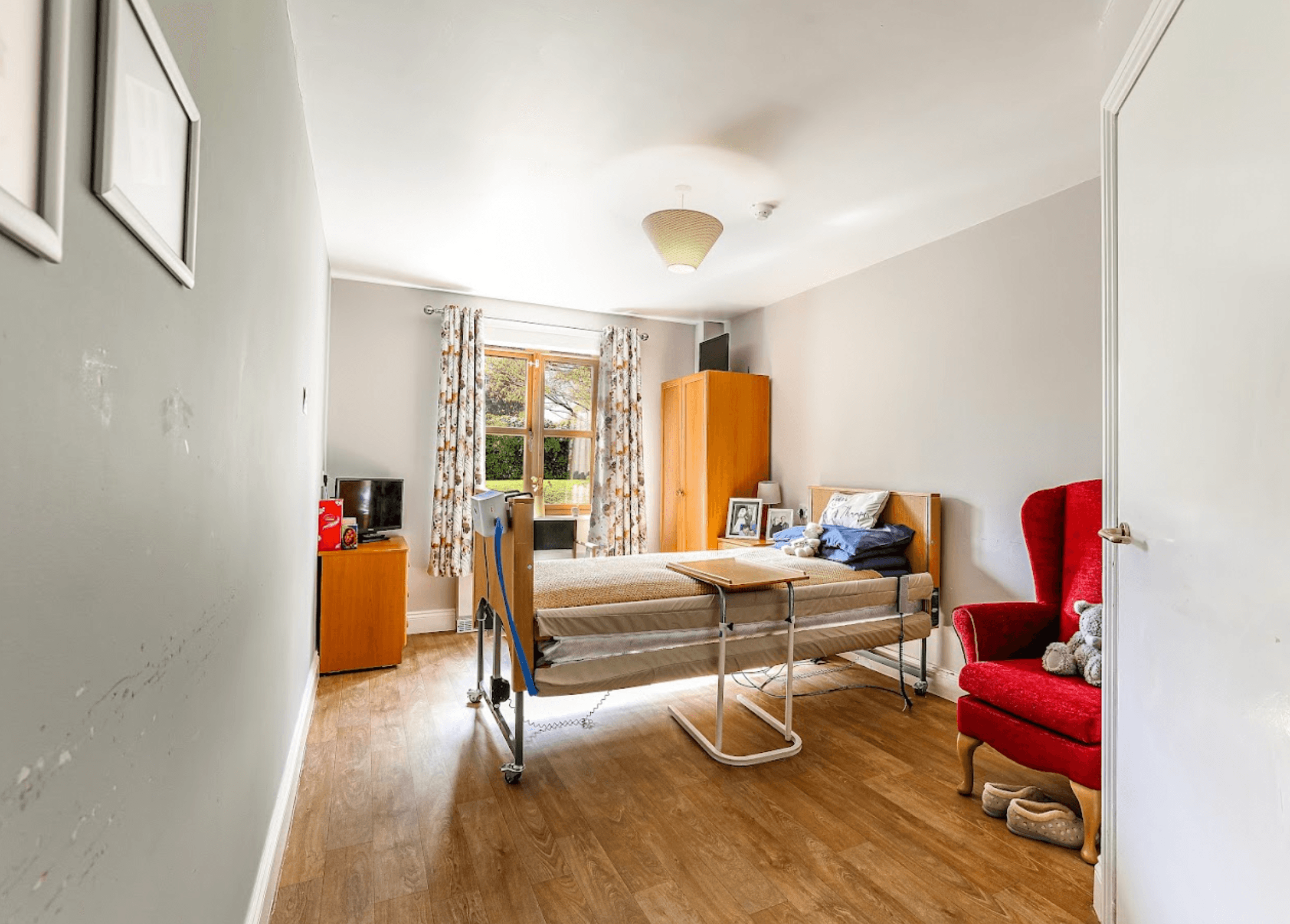 Bedroom of Harmony House care home in Nuneaton, Warwickshire