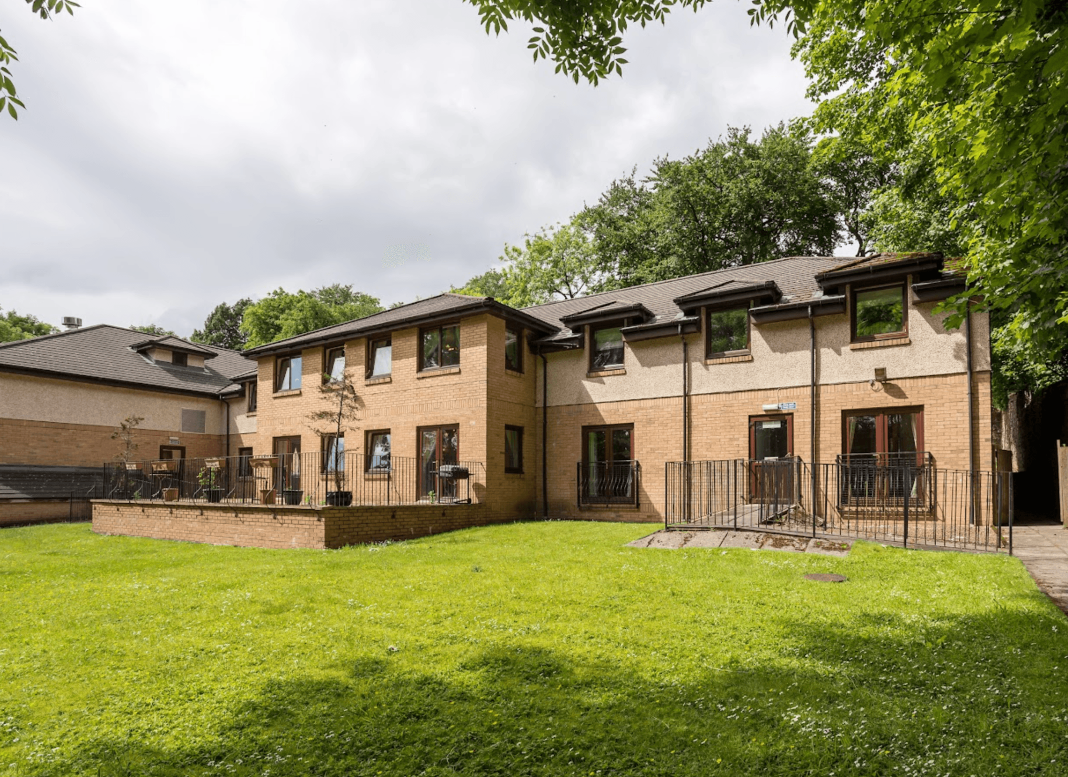 Exterior of Craigend Gardens care home in Glasgow, Scotland