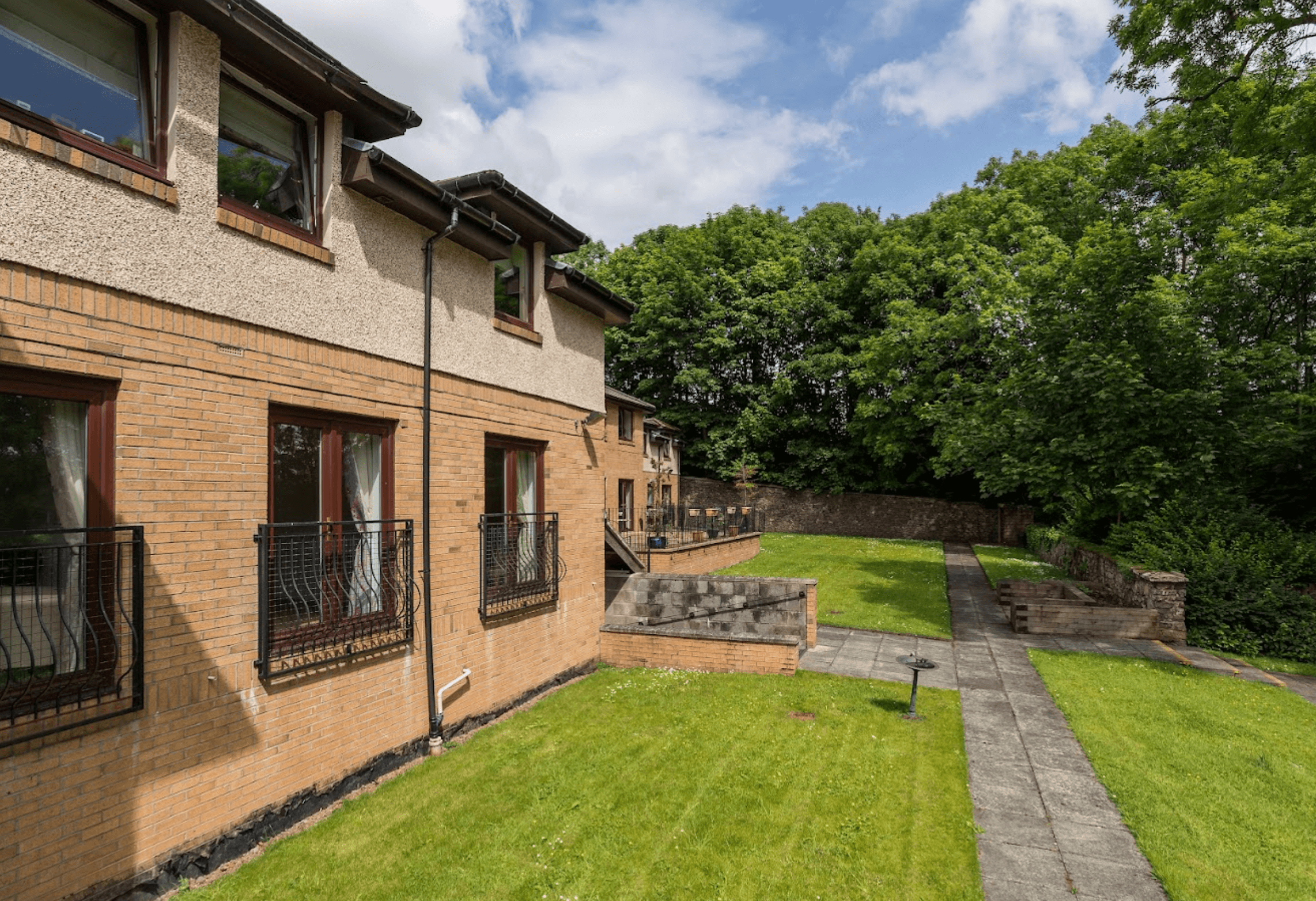 Exterior of Craigend Gardens care home in Glasgow, Scotland