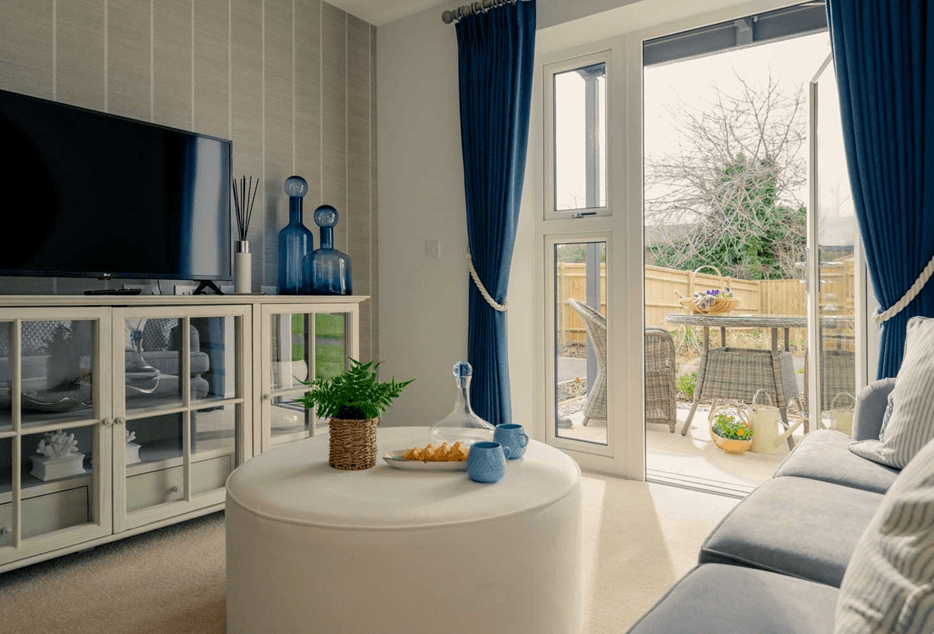 Lounge of The Pottery retirement development in Clevedon, North Somerset