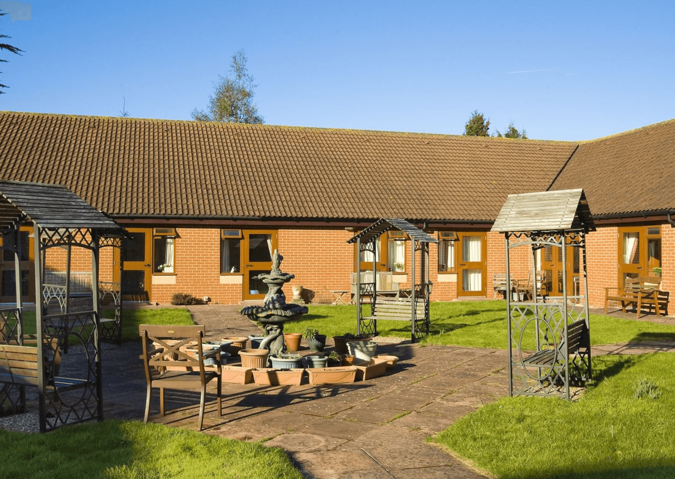 Garden of Sandford House care home in Dereham, Norfolk