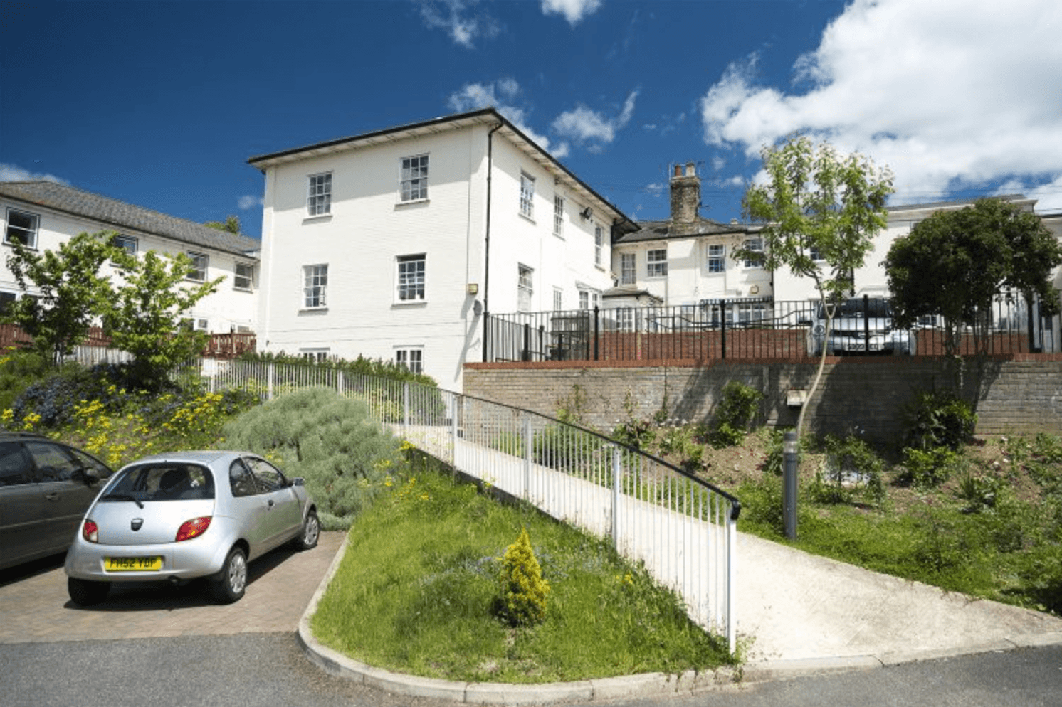 Exterior of Hillside care home in Sudbury, Suffolk