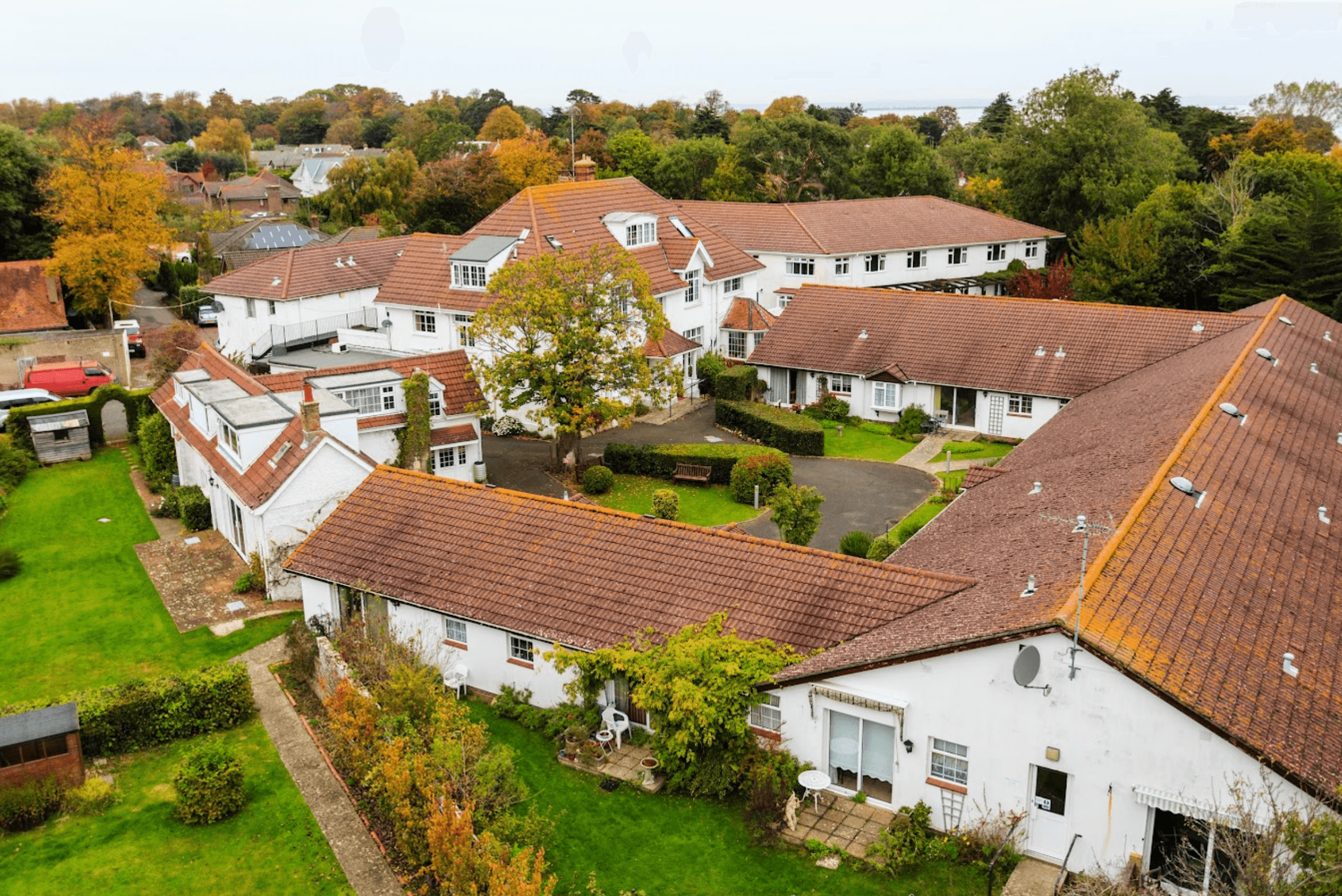 Exterior of The Elms care home in Bembridge, Isle of Wight