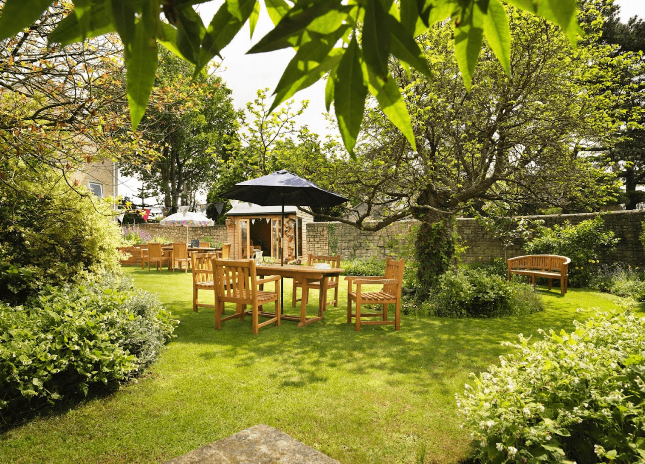 Garden of Newland House Care Home in Witney, West Oxfordshire