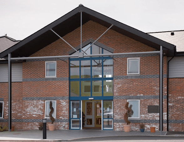 Exterior of Hafan y Waun care home in Ceredigion, Wales