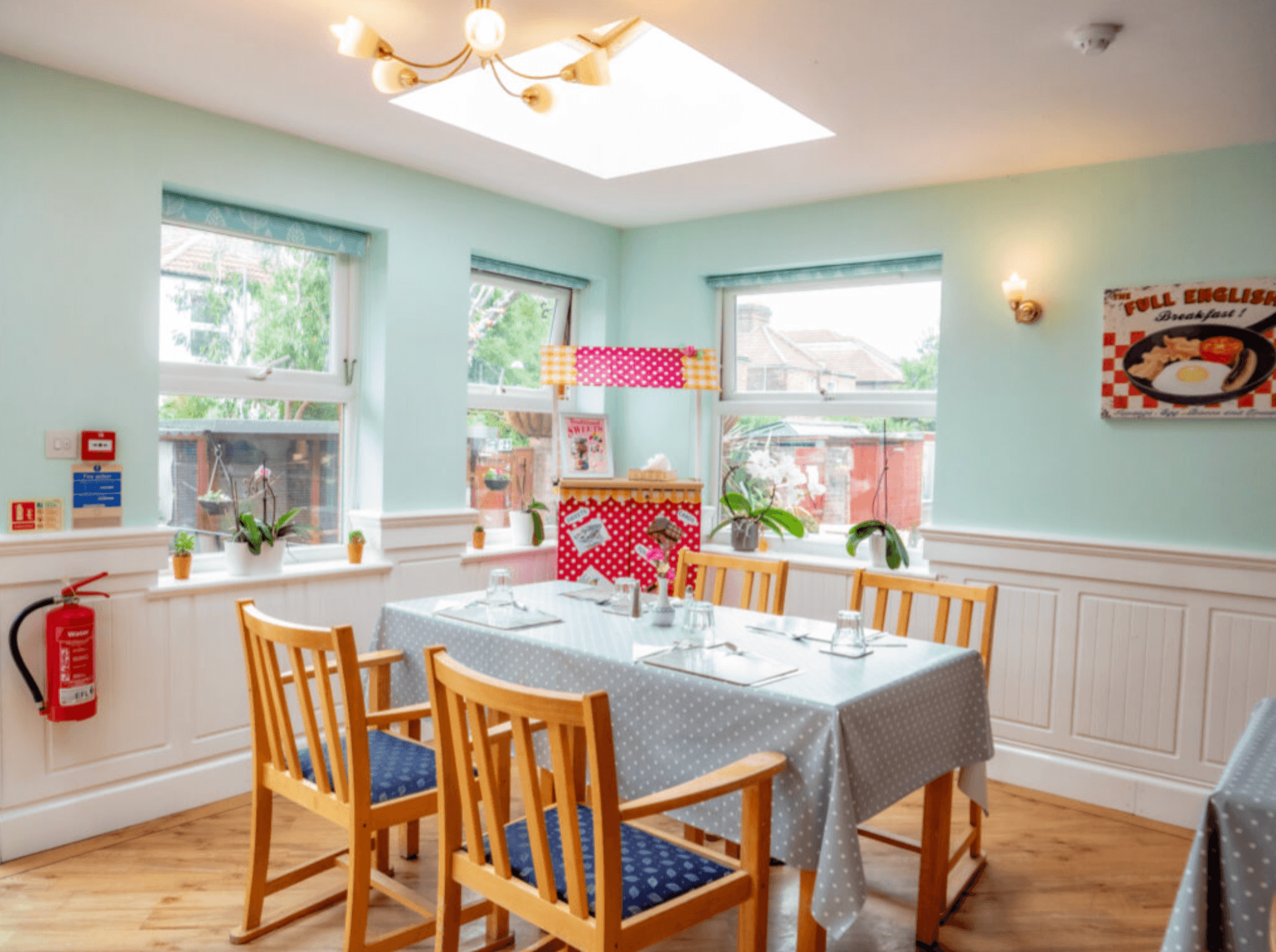 Ding room of Bluebell Care Home in Southsea, Portsmouth