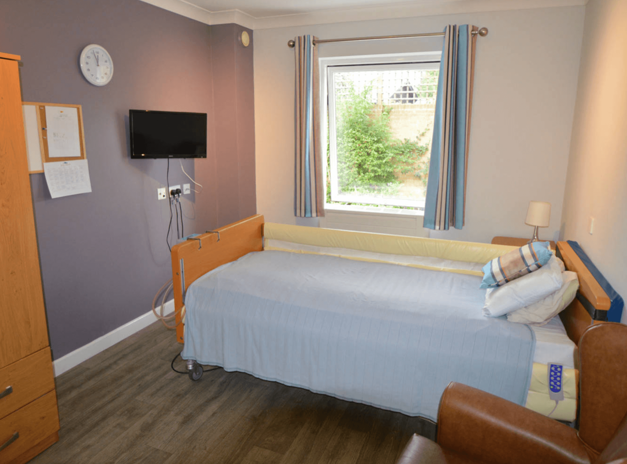 Bedroom of Conewood Manor care home in  Bishop's Stortford, Hertfordshire