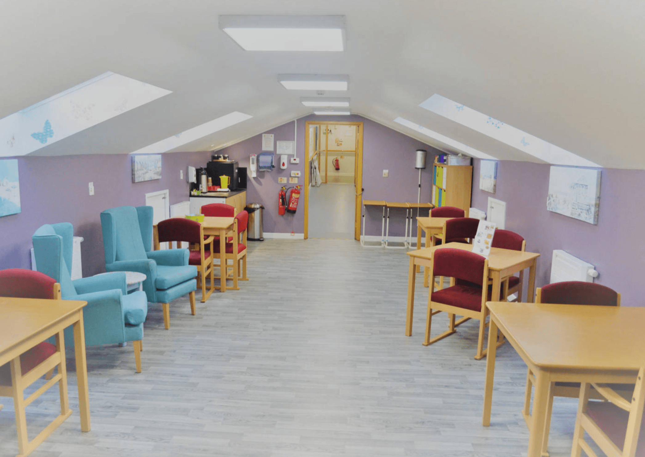 Lounge of Conewood Manor care home in  Bishop's Stortford, Hertfordshire