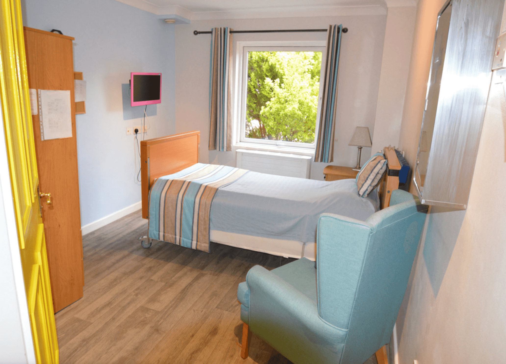 Bedroom of Conewood Manor care home in  Bishop's Stortford, Hertfordshire