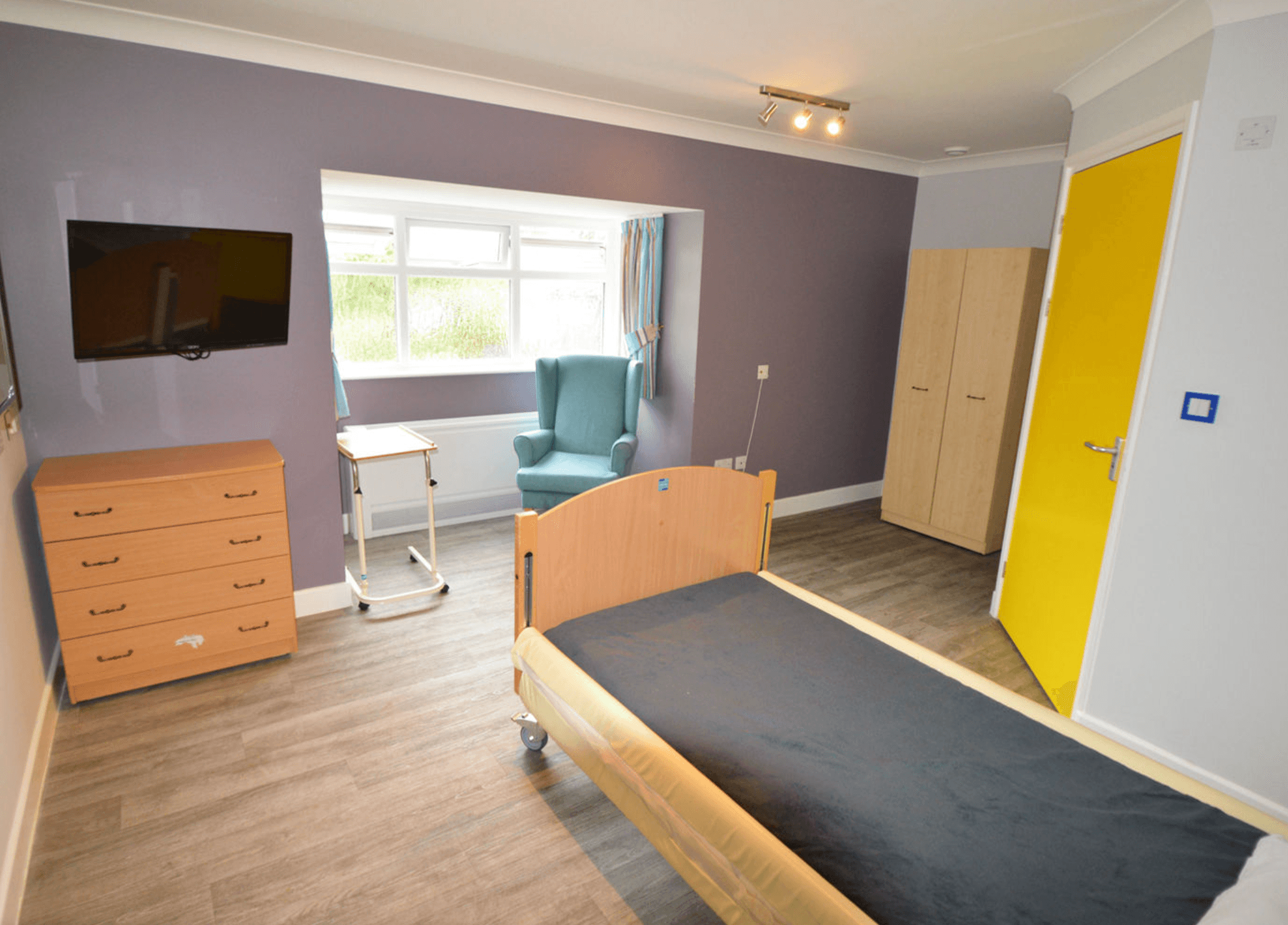 Bedroom of Conewood Manor care home in  Bishop's Stortford, Hertfordshire