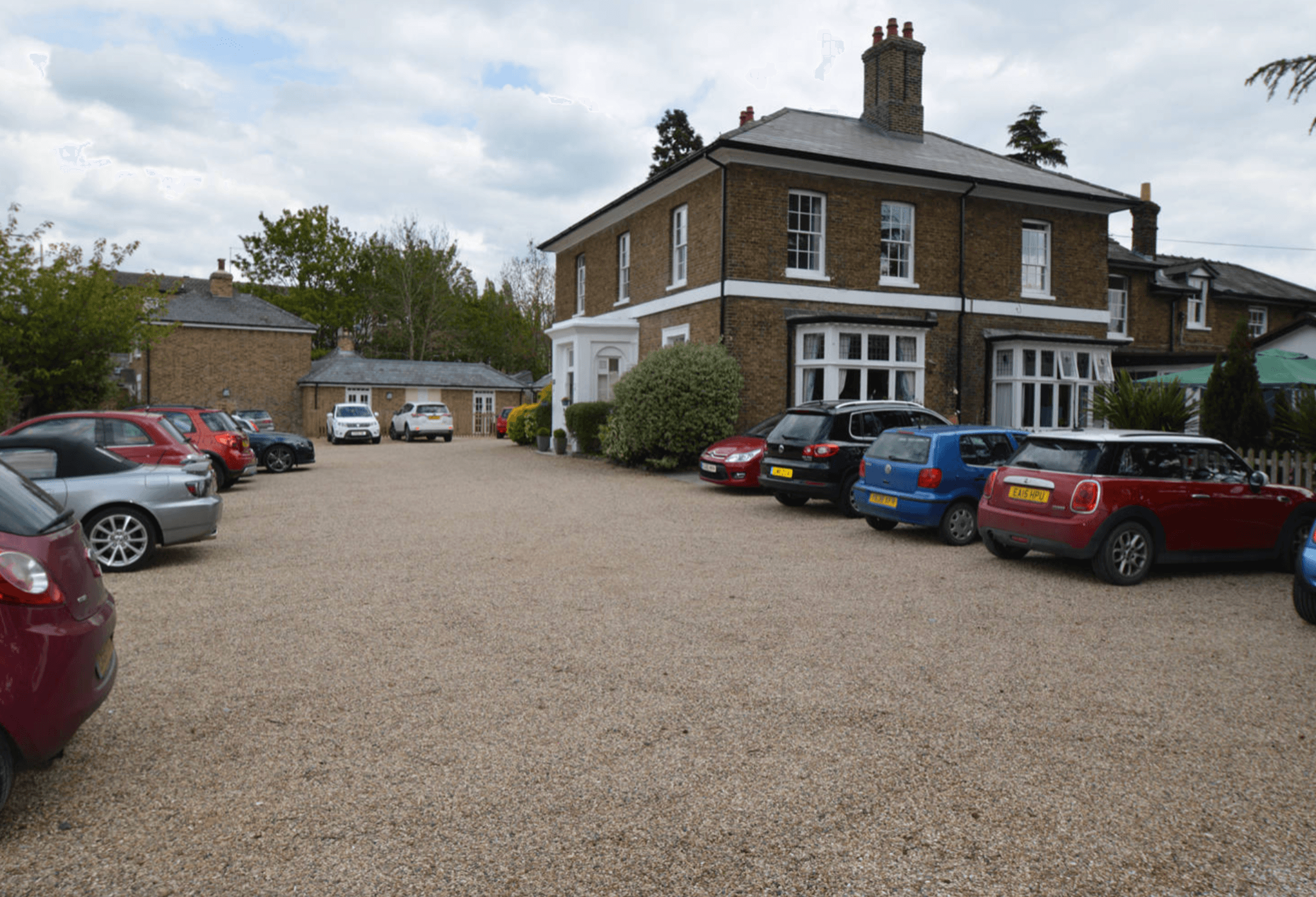 Exterior of Conewood Manor care home in  Bishop's Stortford, Hertfordshire