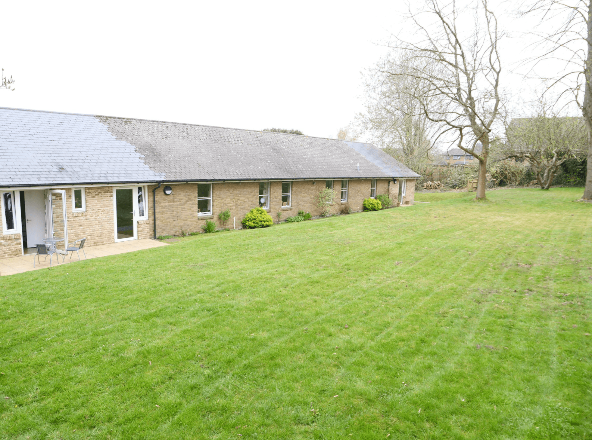 Garden of Hartley House care home in Cranbrook, Kent,