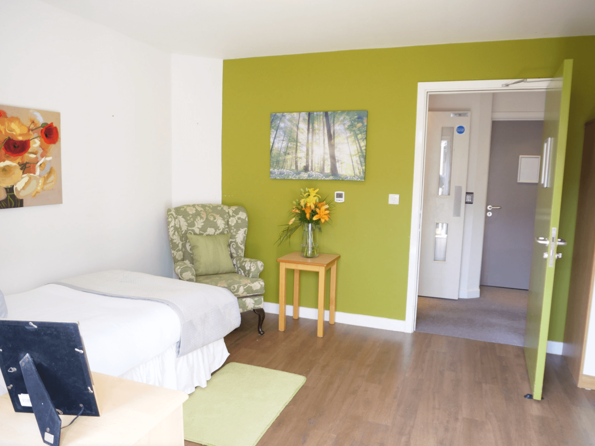 Bedroom of Hartley House care home in Cranbrook, Kent,