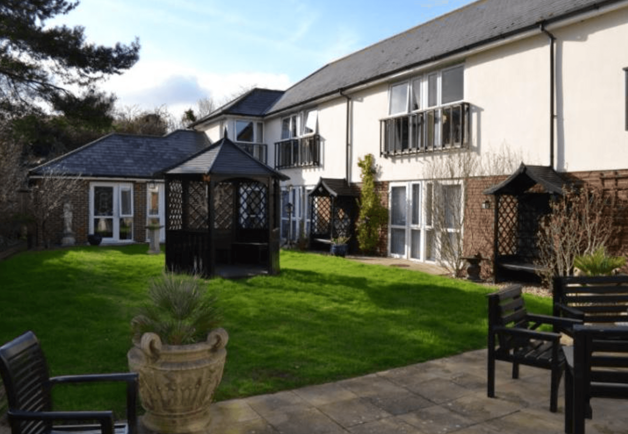 Exterior of Pine Lodge care home in Sittingbourne, Kent