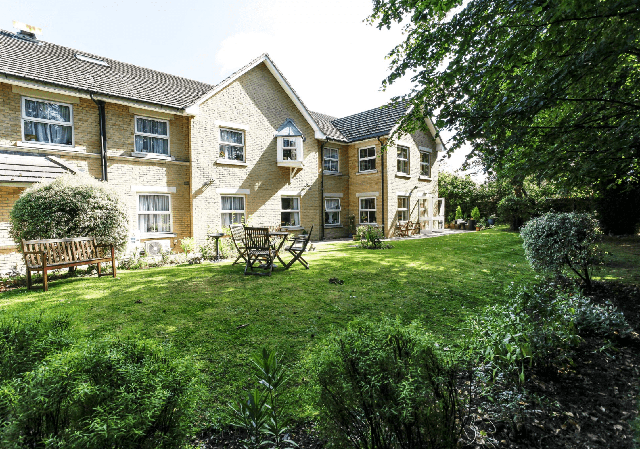 Exterior of Cherry Hinton care home in Cambridge, Cambridgeshire