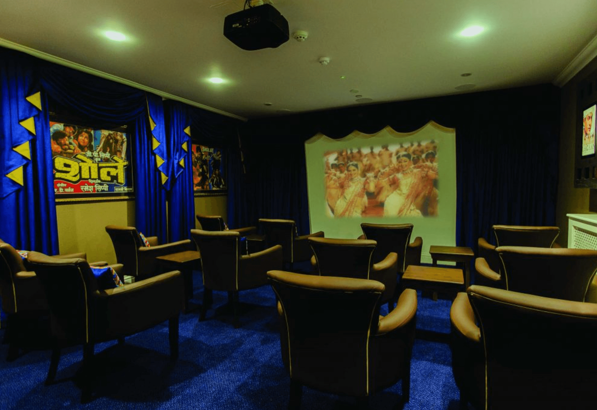 Cinema of Karuna Manor care home in Harrow, London