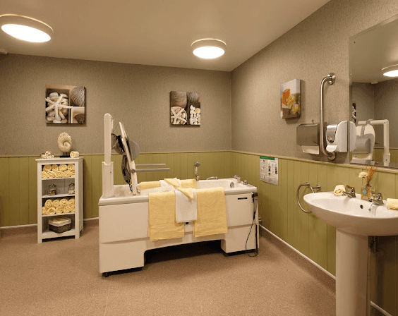 Bathroom of Warren Lodge care home in Ashford, Kent