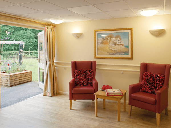 Lounge of Havering Court care home in Romford, London