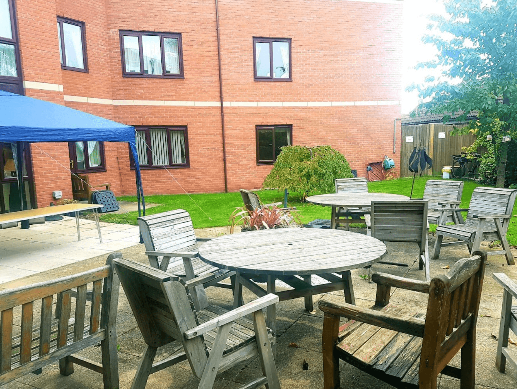 Garden of Berkeley House care home in Hull, East Yorkshire