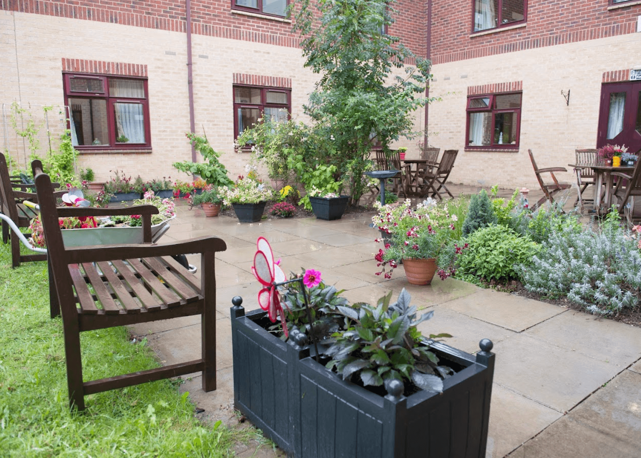 Garden of Stamford care home in Edmonton, London