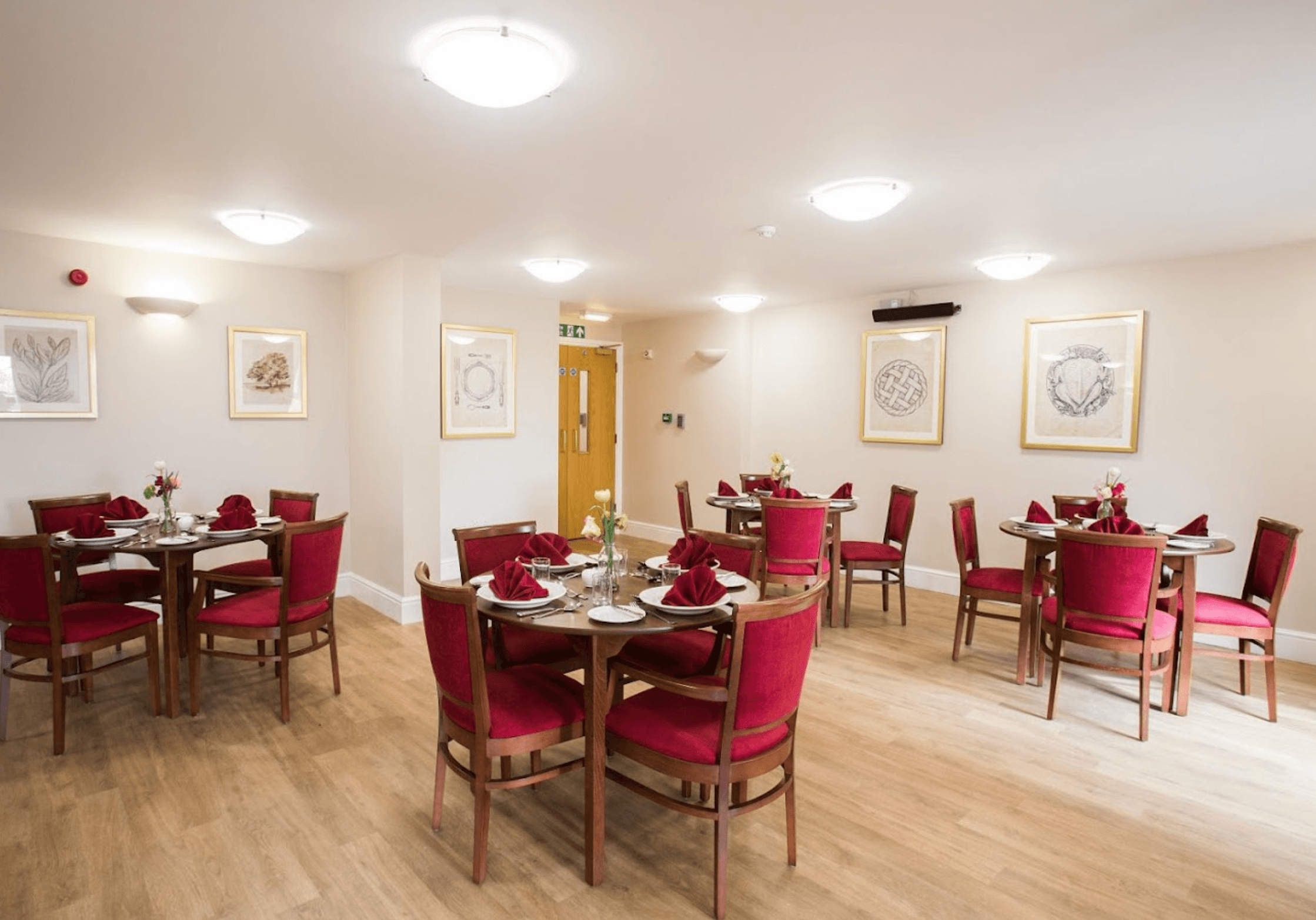 Dining room of Ardenlea Grove care home in Solihull, West Midlands