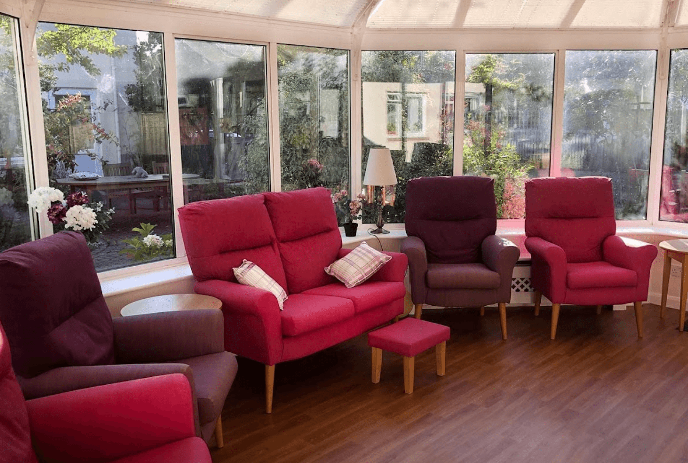 Conservatory of Elizabeth House care home in Poole, Hampshire