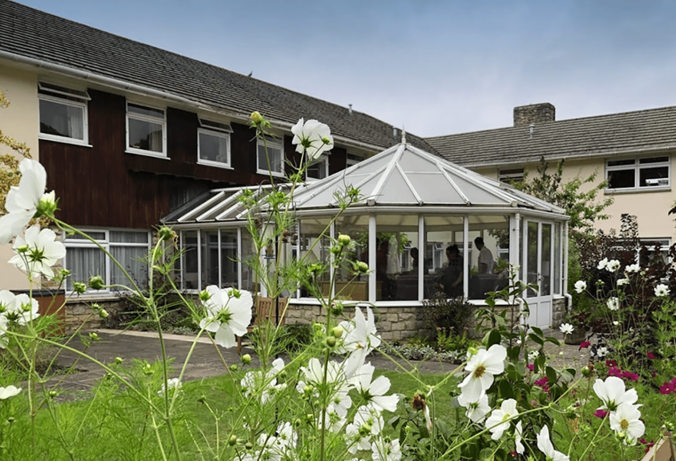 Exterior of Elizabeth House care home in Poole, Hampshire