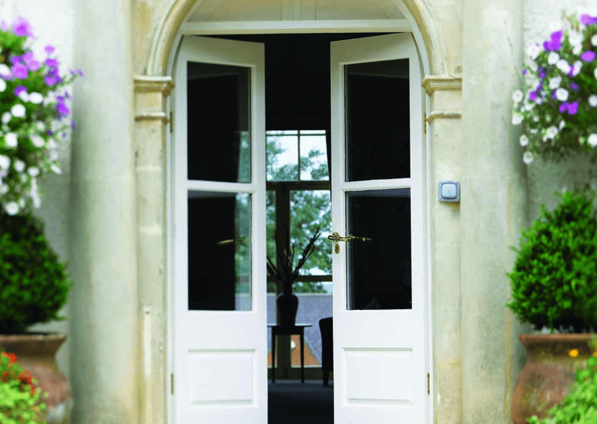 Entrance of Beauchamp House care home in Taunton, Devon