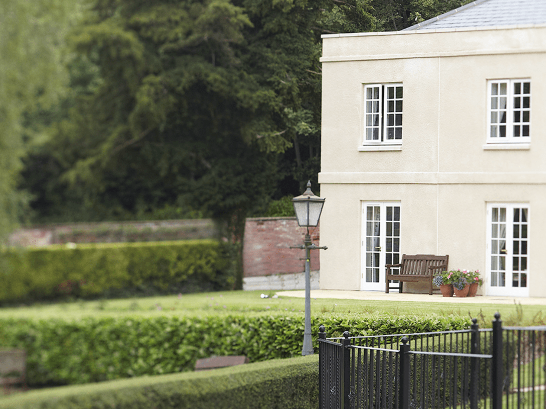 Exterior of Beauchamp House care home in Taunton, Devon