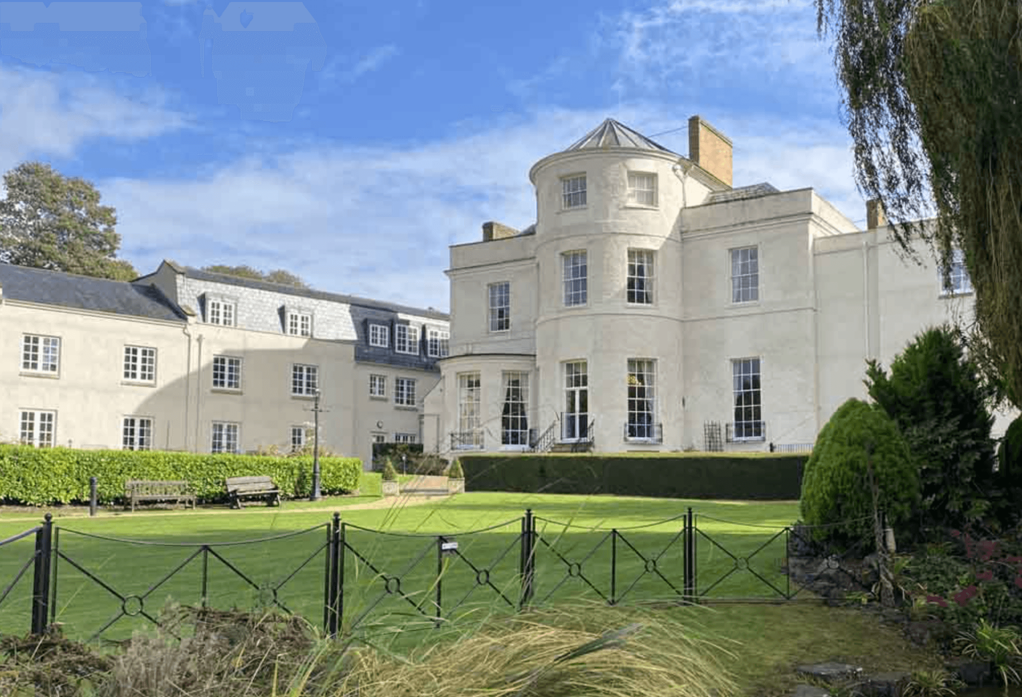 Exterior of Beauchamp House care home in Taunton, Devon