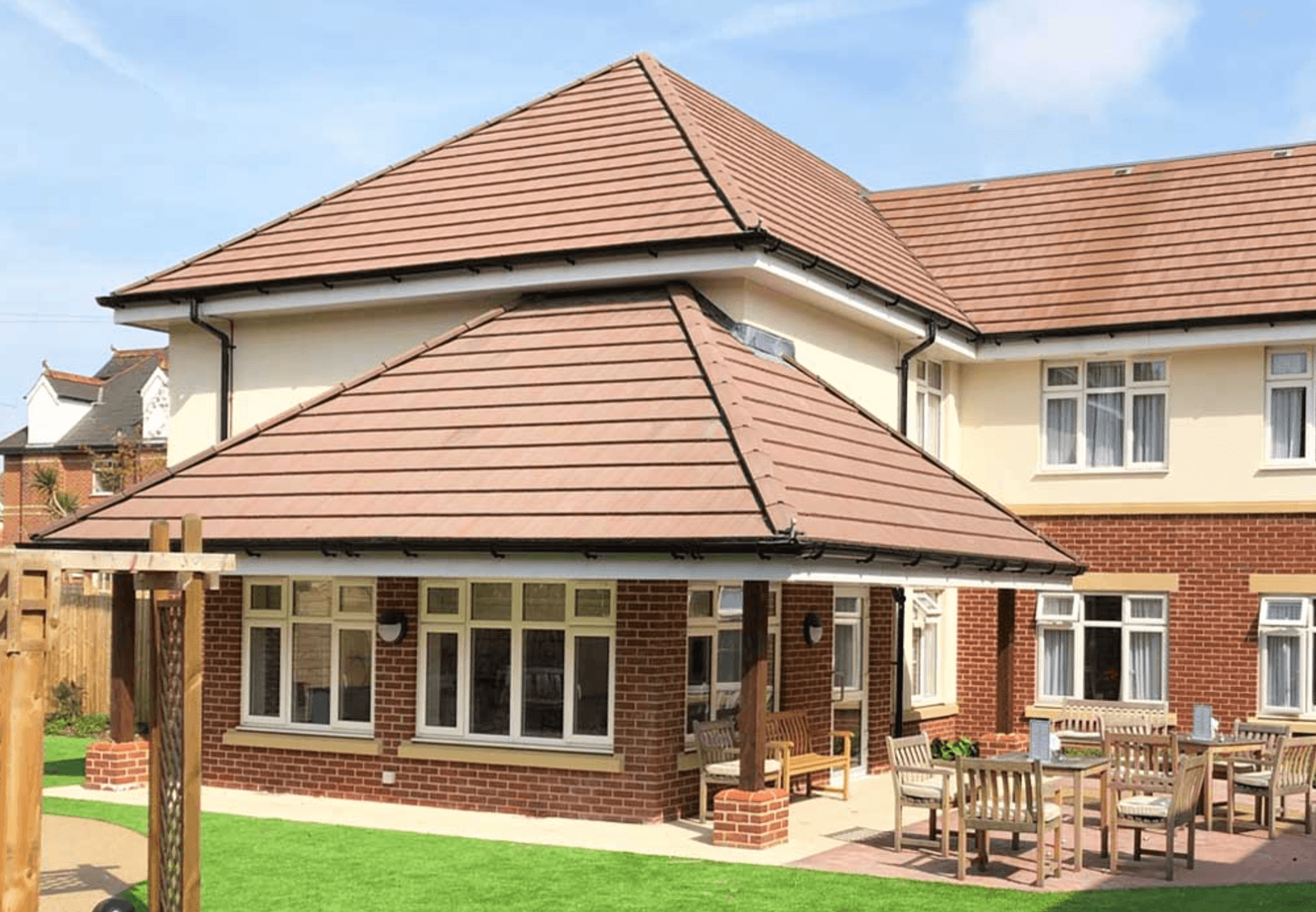 Exterior of Alexandra House care home in Poole, Hampshire