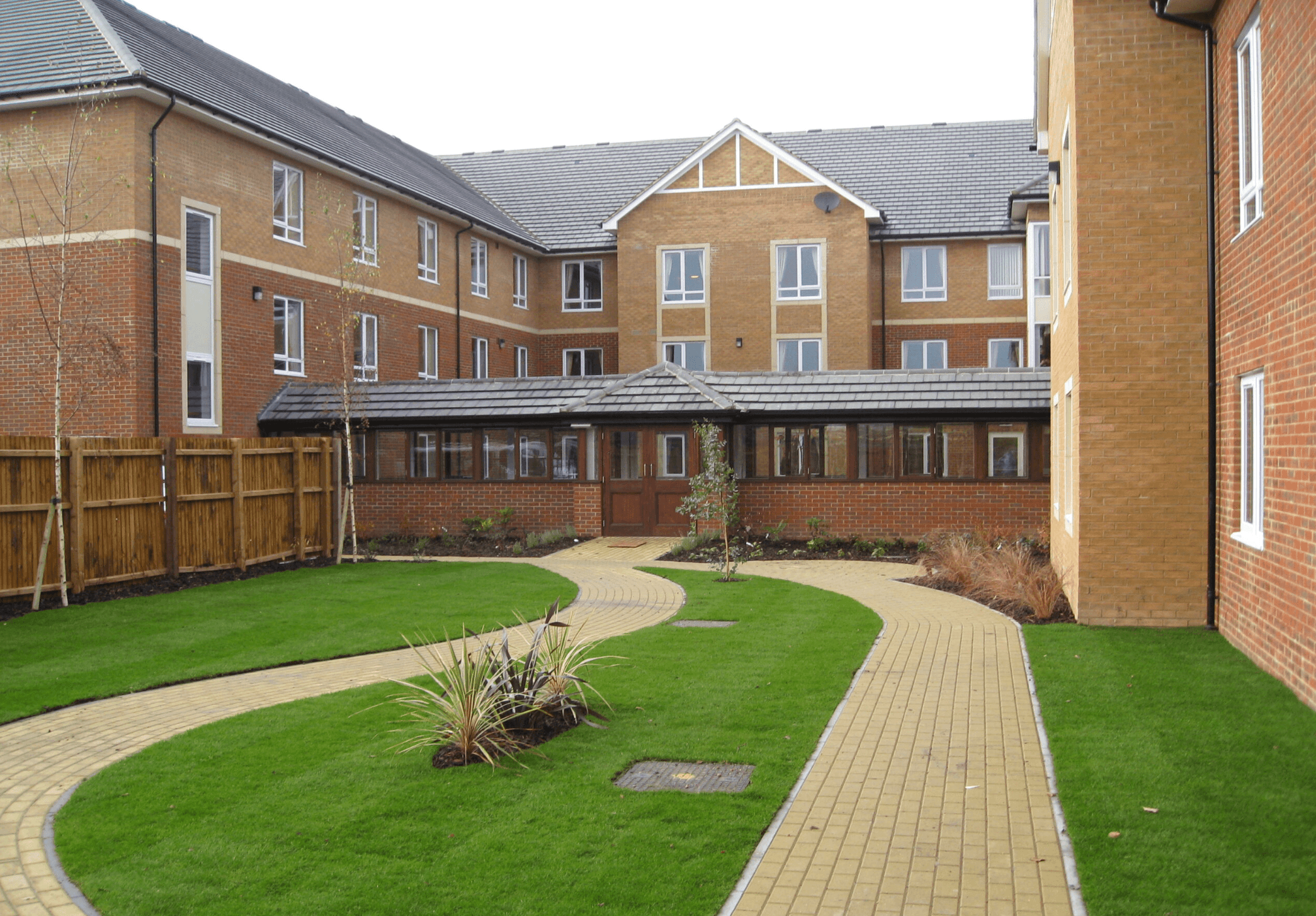 Exterior of Hampden Hall care home in Aylesbury, Buckinghamshire