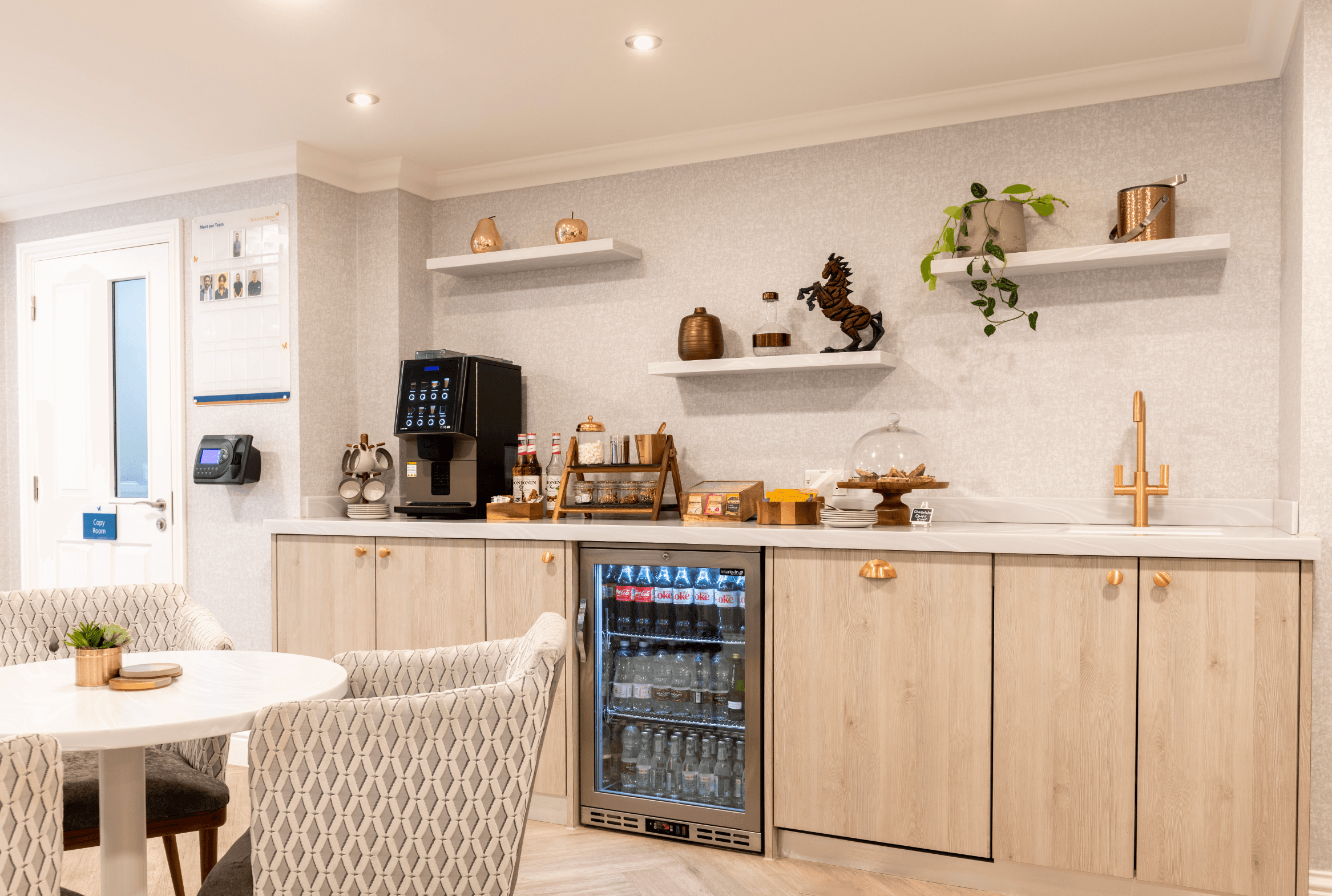 Kitchen of Chestnut Manor care home in Wanstead, London