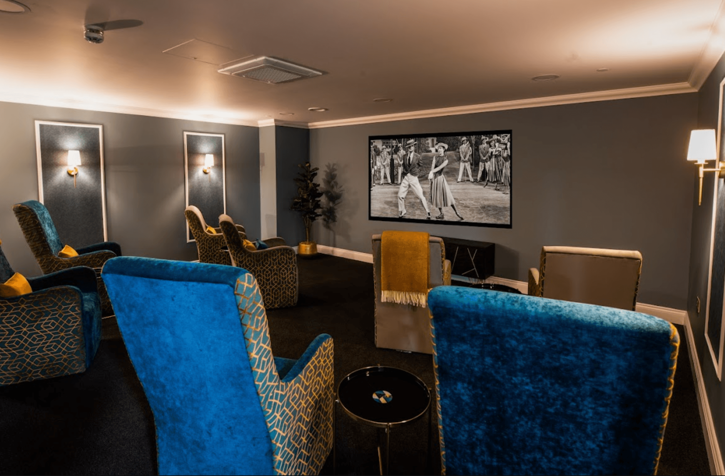 Cinema of Burford Grange care home in Rickmansworth, Hertfordshire 