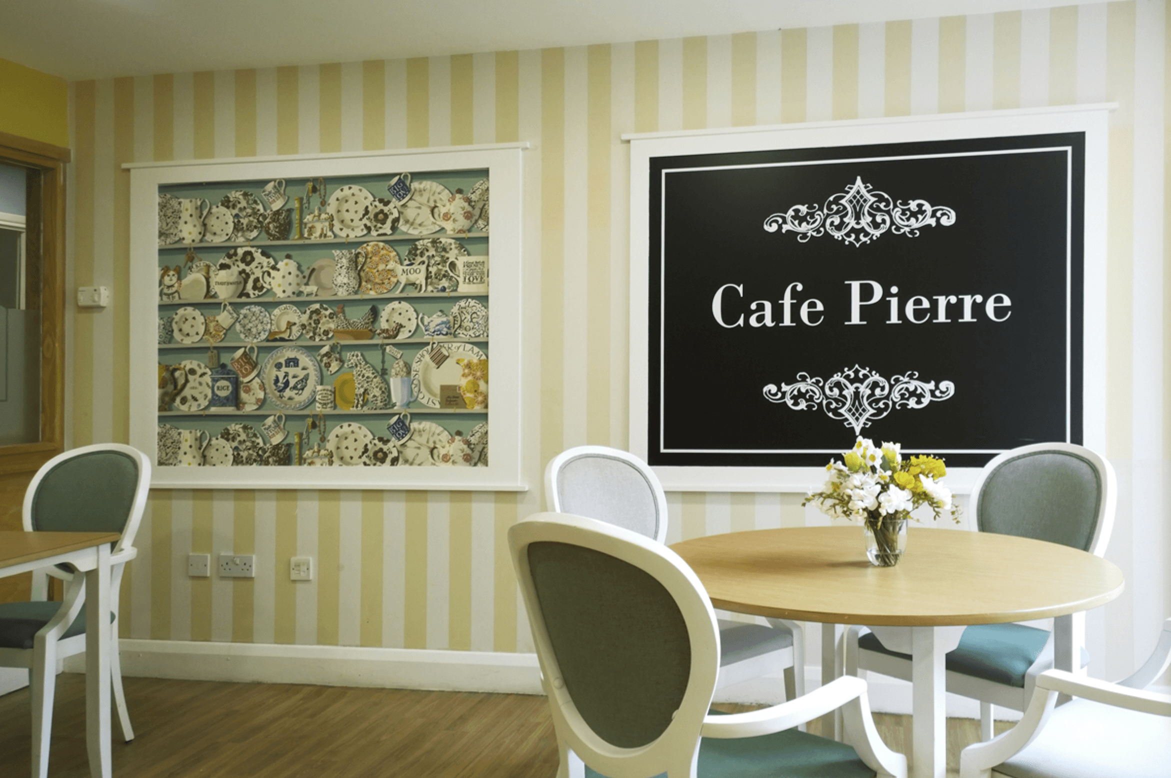 Dining area of Westgate House care home in Ware, Hertfordshire