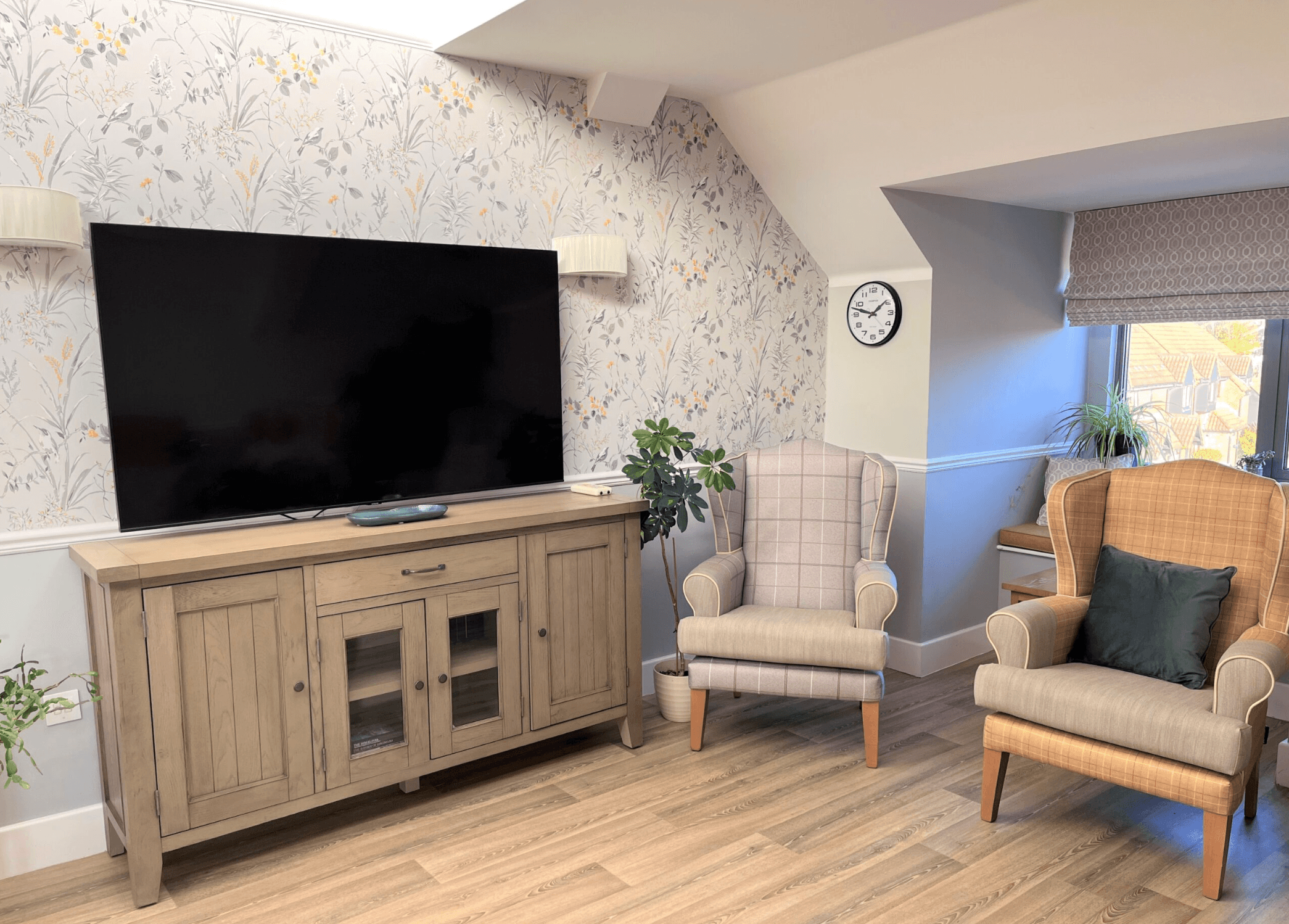 Lounge of St Pauls care home in Hemel Hempstead, Hertfordshire