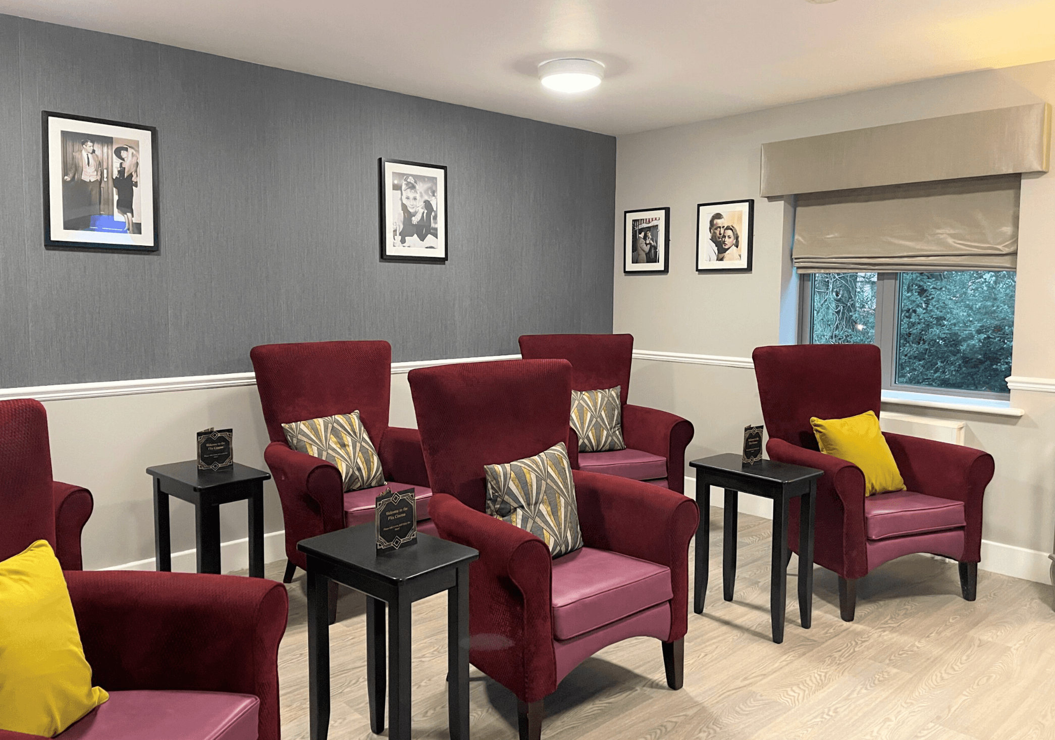 Cinema of St Pauls care home in Hemel Hempstead, Hertfordshire