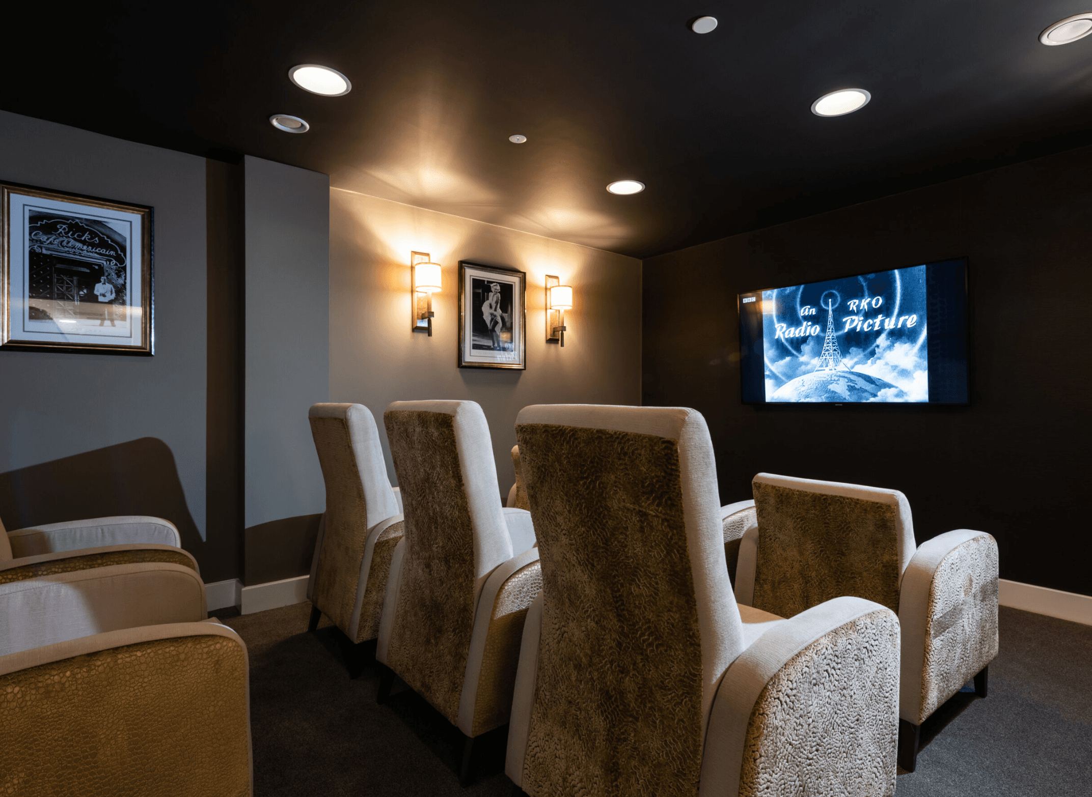 Cinema of Riverdale care home in Braintree, Essex