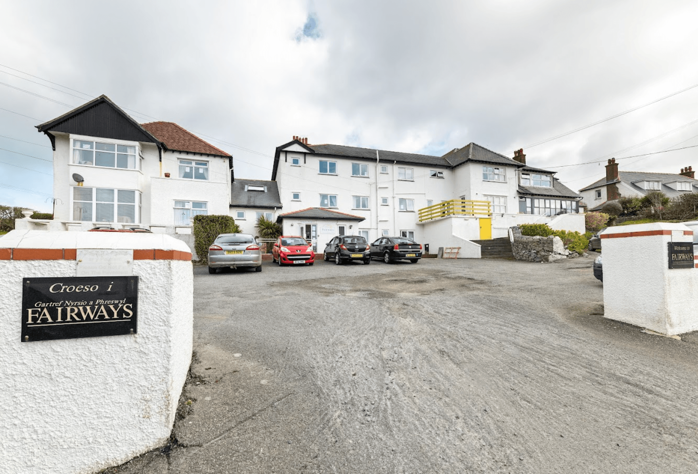 Exterior of Fairways nursing home in Trearddur Bay, Holyhead