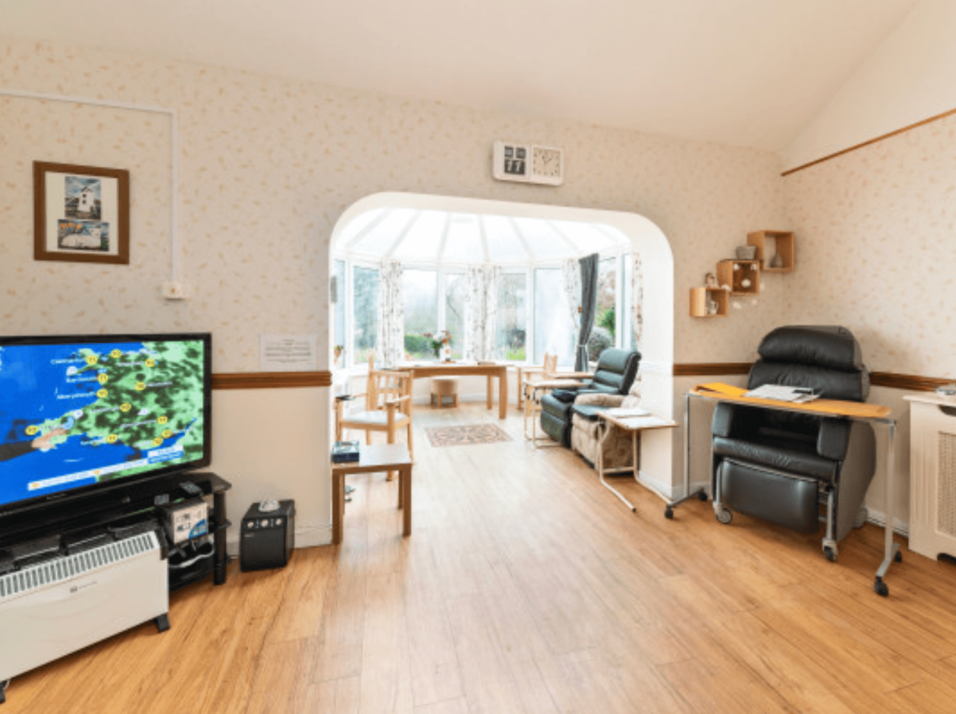 Lounge of Fairways nursing home in Trearddur Bay, Holyhead