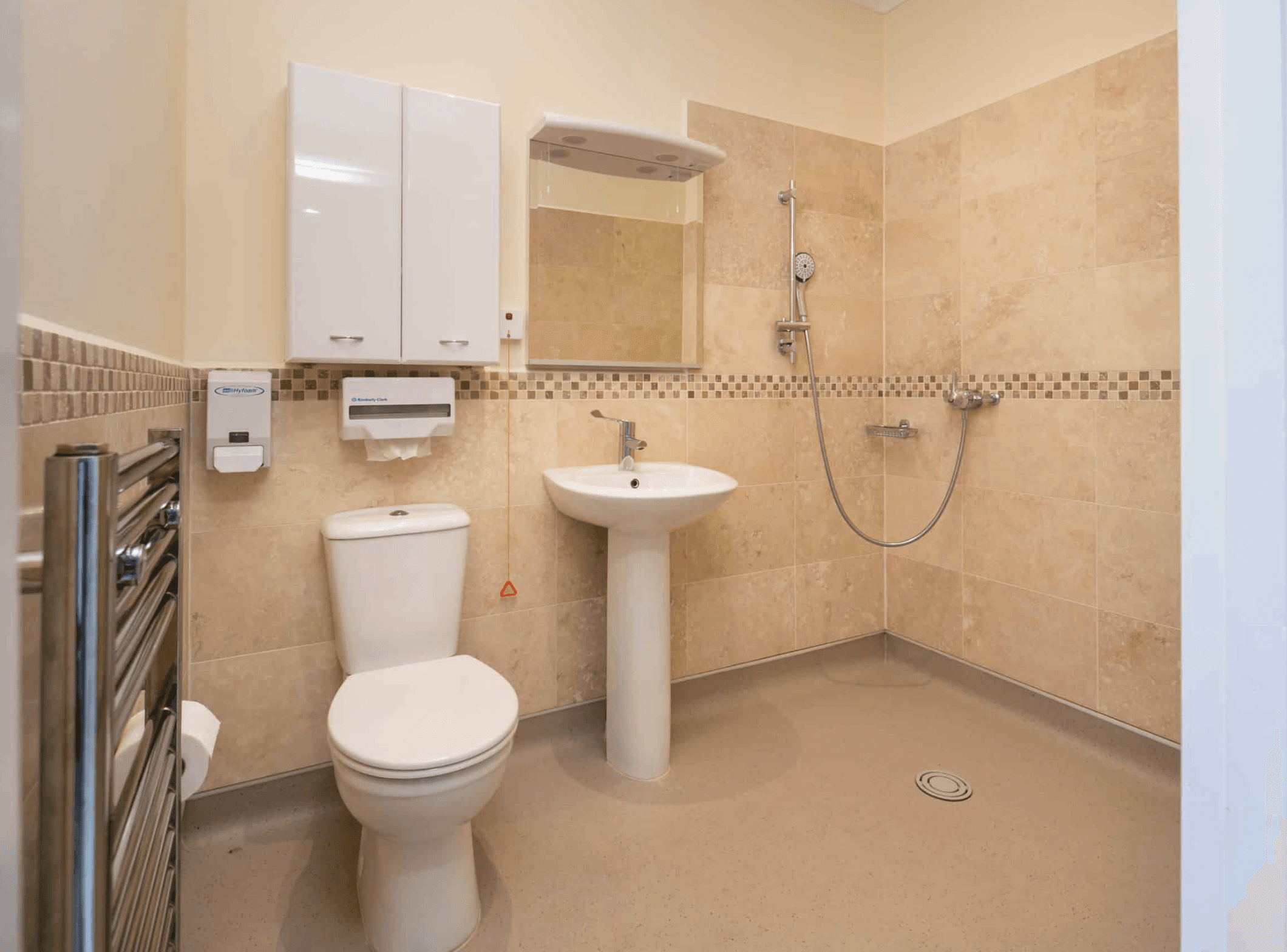 Bathroom of Birtley House care home in Guildford, Surrey