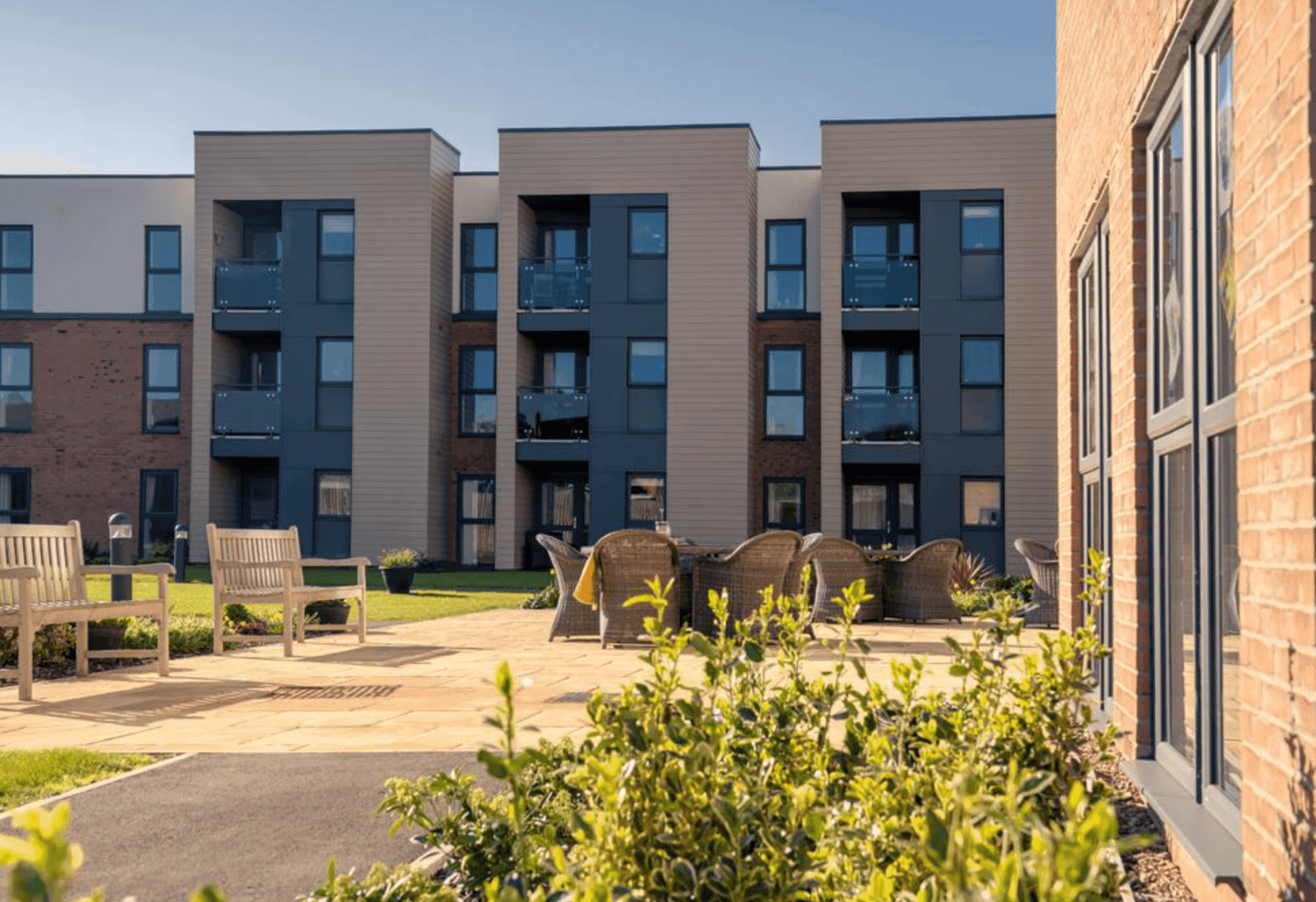 Exterior of Elizabeth Place in Market Harborough, Leistershire